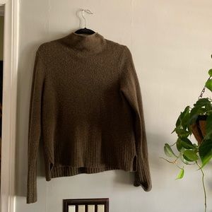 Soft brown mock neck sweater